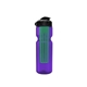 a transparent violet bottle & black lid & translucent green infuser champion - 28 oz transparent bottle with flip lid and large infuser