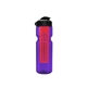 a transparent violet bottle & black lid & translucent red infuser champion - 28 oz transparent bottle with flip lid and large infuser