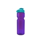 a transparent violet bottle & cyan lid & translucent violet infuser champion - 28 oz transparent bottle with flip lid and large infuser