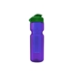 a transparent violet bottle & green lid & translucent blue infuser champion - 28 oz transparent bottle with flip lid and large infuser