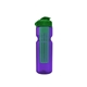 a transparent violet bottle & green lid & translucent green infuser champion - 28 oz transparent bottle with flip lid and large infuser