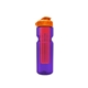 a transparent violet bottle & orange lid & translucent red infuser champion - 28 oz transparent bottle with flip lid and large infuser
