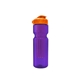 a transparent violet bottle & orange lid & translucent violet infuser champion - 28 oz transparent bottle with flip lid and large infuser