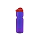 a transparent violet bottle & red lid & translucent blue infuser champion - 28 oz transparent bottle with flip lid and large infuser
