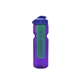 a transparent violet bottle & reflex blue lid & translucent green infuser champion - 28 oz transparent bottle with flip lid and large infuser