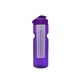 a transparent violet bottle & violet lid & translucent frost infuser champion - 28 oz transparent bottle with flip lid and large infuser