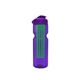 a transparent violet bottle & violet lid & translucent green infuser champion - 28 oz transparent bottle with flip lid and large infuser