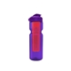 a transparent violet bottle & violet lid & translucent red infuser champion - 28 oz transparent bottle with flip lid and large infuser
