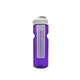 a transparent violet bottle & white lid & translucent frost infuser champion - 28 oz transparent bottle with flip lid and large infuser