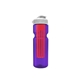 a transparent violet bottle & white lid & translucent red infuser champion - 28 oz transparent bottle with flip lid and large infuser