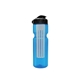 a transparent blue bottle & black lid & translucent frost infuser champion - 28 oz transparent bottle with flip lid and large infuser