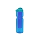 a transparent blue bottle & cyan lid & translucent blue infuser champion - 28 oz transparent bottle with flip lid and large infuser