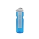 a transparent blue bottle & white lid & translucent frost infuser champion - 28 oz transparent bottle with flip lid and large infuser