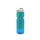 a transparent blue bottle & white lid & translucent green infuser champion - 28 oz transparent bottle with flip lid and large infuser