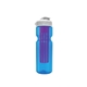 a transparent blue bottle & white lid & translucent violet infuser champion - 28 oz transparent bottle with flip lid and large infuser