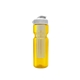 a transparent yellow bottle & white lid & translucent frost infuser champion - 28 oz transparent bottle with flip lid and large infuser