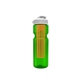 a transparent green bottle & white lid & translucent orange infuser champion - 28 oz transparent bottle with flip lid and large infuser