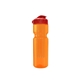 a transparent orange bottle & red lid & translucent orange infuser champion - 28 oz transparent bottle with flip lid and large infuser