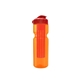 a transparent orange bottle & red lid & translucent red infuser champion - 28 oz transparent bottle with flip lid and large infuser