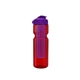 a transparent red bottle & violet lid & translucent violet infuser champion - 28 oz transparent bottle with flip lid and large infuser