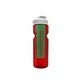 a transparent red bottle & white lid & translucent green infuser champion - 28 oz transparent bottle with flip lid and large infuser