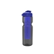 a smoke bottle & reflex blue lid & translucent blue infuser champion - 28 oz transparent bottle with flip lid and large infuser
