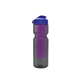 a smoke bottle & reflex blue lid & translucent violet infuser champion - 28 oz transparent bottle with flip lid and large infuser