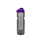 a smoke bottle & violet lid & translucent frost infuser champion - 28 oz transparent bottle with flip lid and large infuser