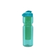 a transparent teal bottle & cyan lid & translucent green infuser champion - 28 oz transparent bottle with flip lid and large infuser