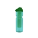 a transparent teal bottle & green lid & translucent green infuser champion - 28 oz transparent bottle with flip lid and large infuser