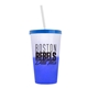 a frost-to-blue cup & translucent blue lid & translucent frost straw 22 oz cool color change sport sipper