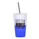 a frost-to-blue cup & translucent frost lid & translucent smoke straw 22 oz cool color change sport sipper