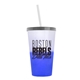 a frost-to-blue cup & translucent smoke lid & translucent frost straw 22 oz cool color change sport sipper