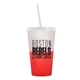 a frost-to-red cup & translucent frost lid & translucent frost straw 22 oz cool color change sport sipper