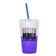 a frost-to-violet cup & translucent frost lid & translucent blue straw 22 oz cool color change sport sipper