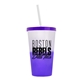 a frost-to-violet cup & translucent violet lid & translucent frost straw 22 oz cool color change sport sipper