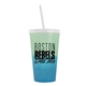 a green-to-blue cup & translucent frost lid & translucent frost straw 22 oz cool color change sport sipper