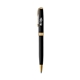 aerial view a black matte - gold trim parker sonnet ballpoint - matte, image 1 of 4