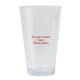 aerial view a clear soire tritan(tm) pint glass - 16 oz, image 1 of 2
