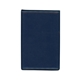 aerial view a navy blue hard cover memo book, image 1 of 3