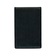 aerial view a black hard cover memo book, image 1 of 3