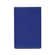 aerial view a royal blue hard cover memo book, image 1 of 3