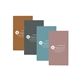 a group of metallic color cardstock cover monthly pocket planner
