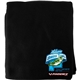 aerial view a black gift wrapped recycled blanket, image 1 of 6