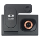 aerial view a black 4 in 1 foldable wireless charging station, image 1 of 3