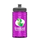 a gray lid & transparent hot pink bottle upcycle - mini 16 oz rpet sports bottle with push - pull lid - digital