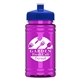 a royal blue lid & transparent hot pink bottle upcycle - mini 16 oz rpet sports bottle with push - pull lid