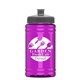 a gray lid & transparent hot pink bottle upcycle - mini 16 oz rpet sports bottle with push - pull lid