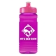 a pink lid & transparent hot pink bottle 20 oz upcycle rpet bottle push pull lid