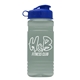 a reflex blue lid & glacier blue bottle 20 oz upcycle rpet bottle flip top lid